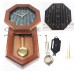 Relógio de Parede Modelo Carrilhão em Mogno Maciço - Mostrador Preto